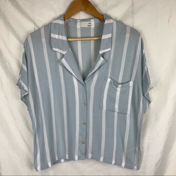 Wilfred Free Shawna Blouse in Blue Willow/Espace, Size: Large - Picture 2 of 8